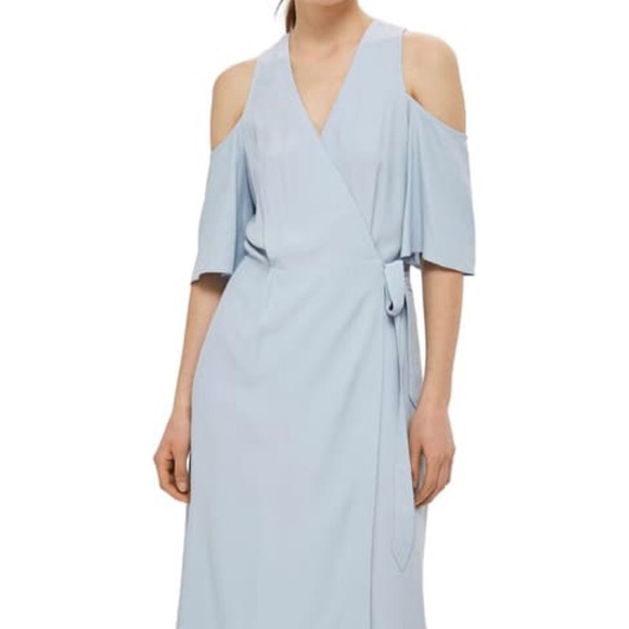 Topshop Wrap Midi Dress - Picture 5 of 8